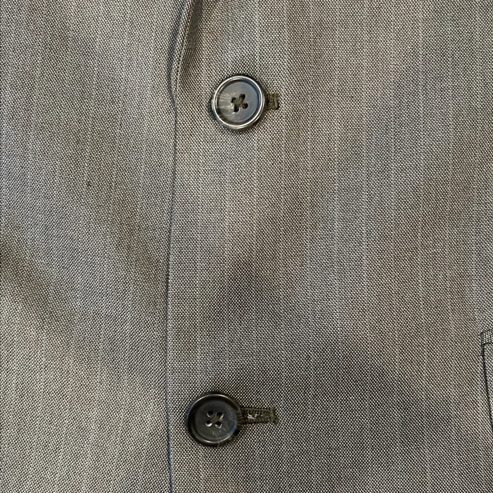 Banana Republic Blazer Mens 42R Grey Classic Fit Pinstripe Suit Jacket Formal